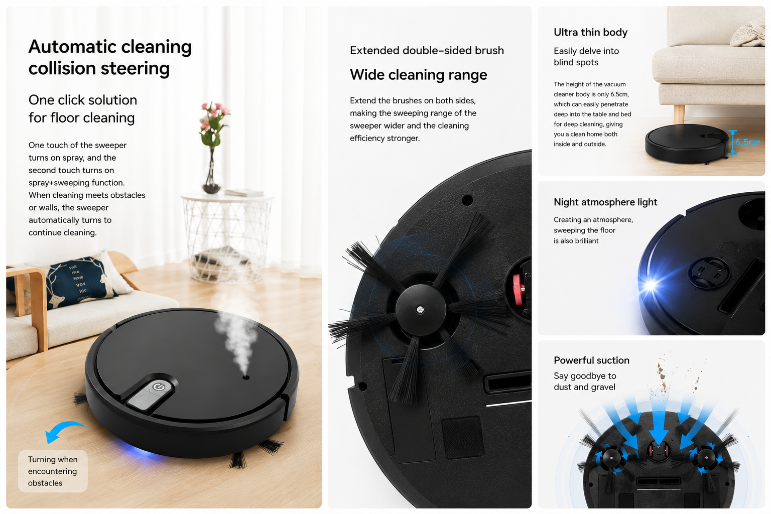 BrightBot™ Smart Robot Vacuum and Mop